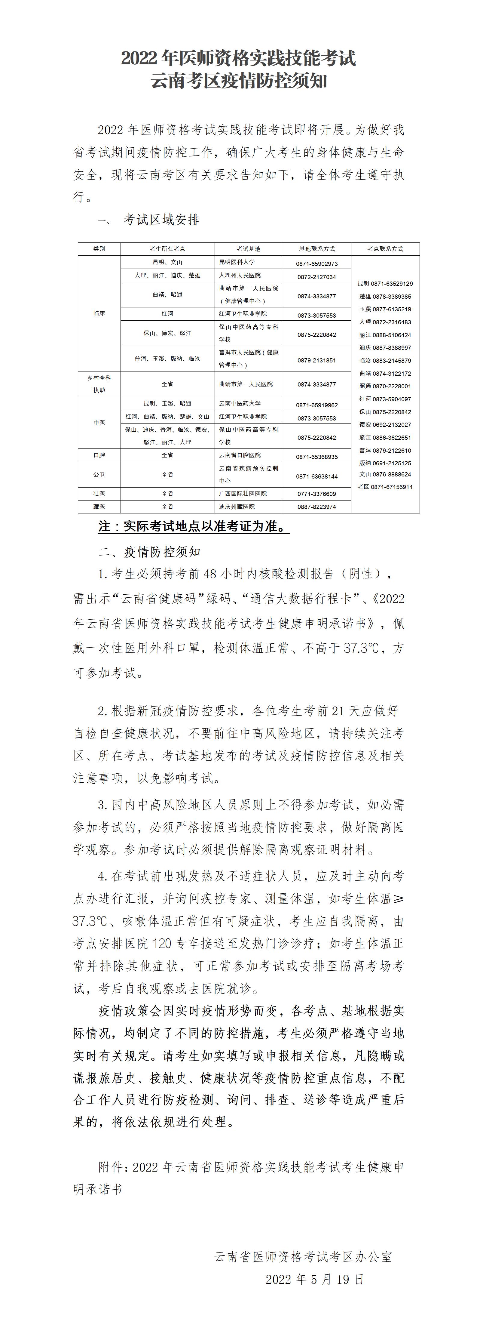 云南考区2022年临床助理医师实践技能考试防疫须知.jpg